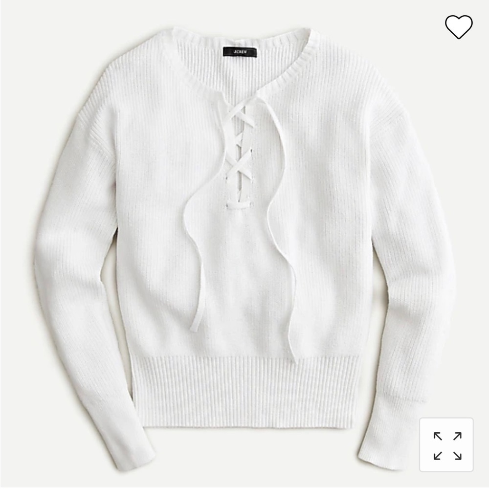 J.Crew Lace-up sweater